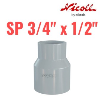 REDUCCION SP DE AGUA FRIA PVC 3/4 A 1/2 S/R NICOLL