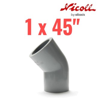 CODO SP DE AGUA FRIA PVC 1 X 45° NICOLL